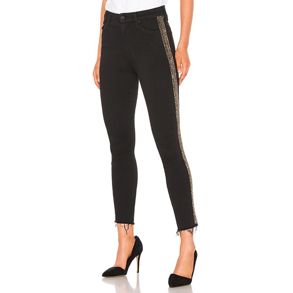 MOTHER • embellished high waisted looker